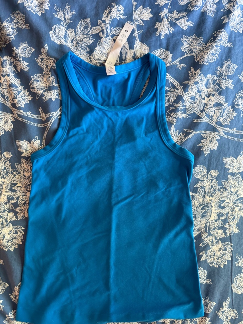 lululemon athletica Blue Racerback Tank Top